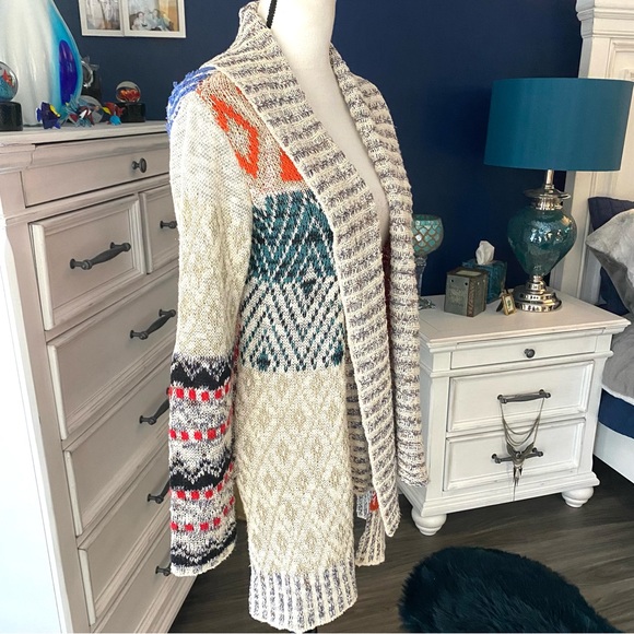 DESIGUAL—Gorgeous Multi-colored , Multi Patterned Cardigan! Size M . ♥️💐 - Picture 3 of 14